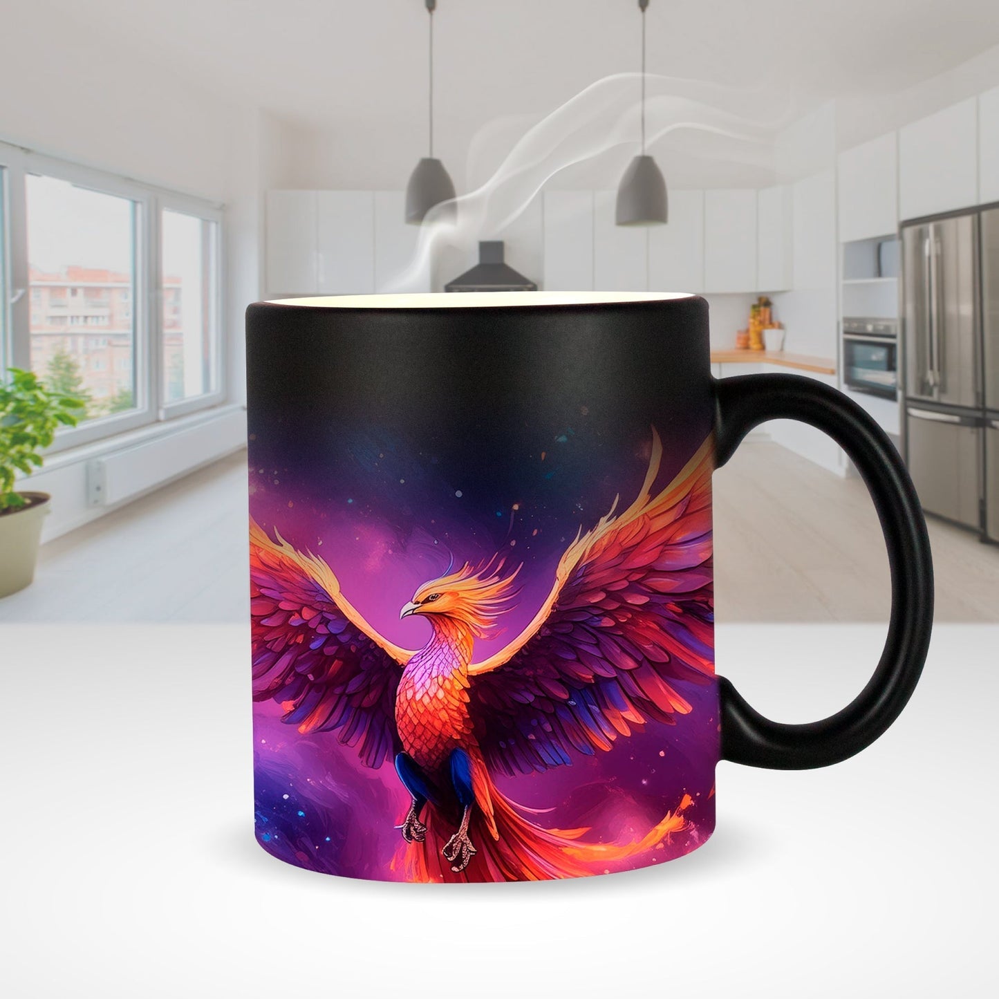 Black magic mug for sublimation 11 oz