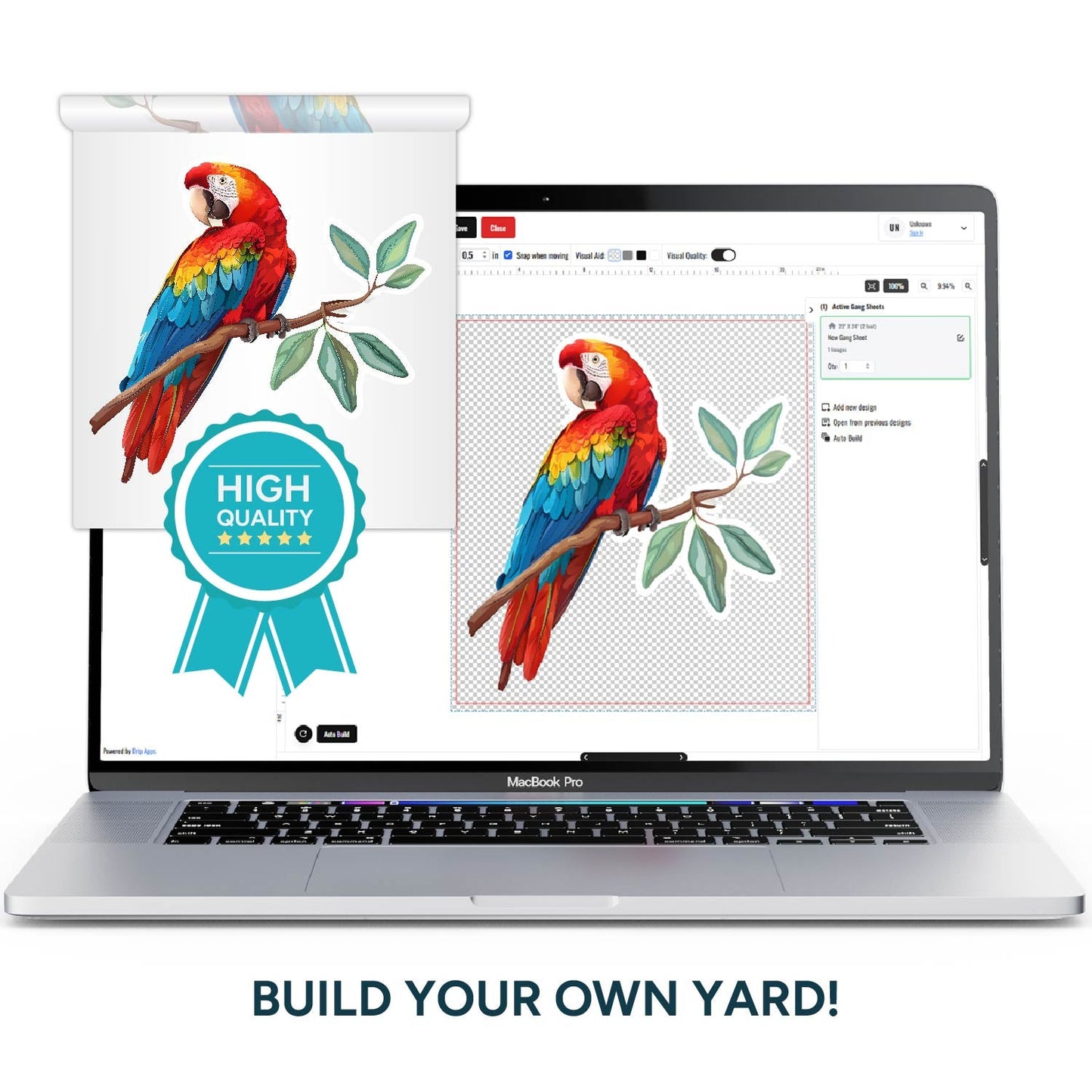 UV DTF Gang Sheet Builder