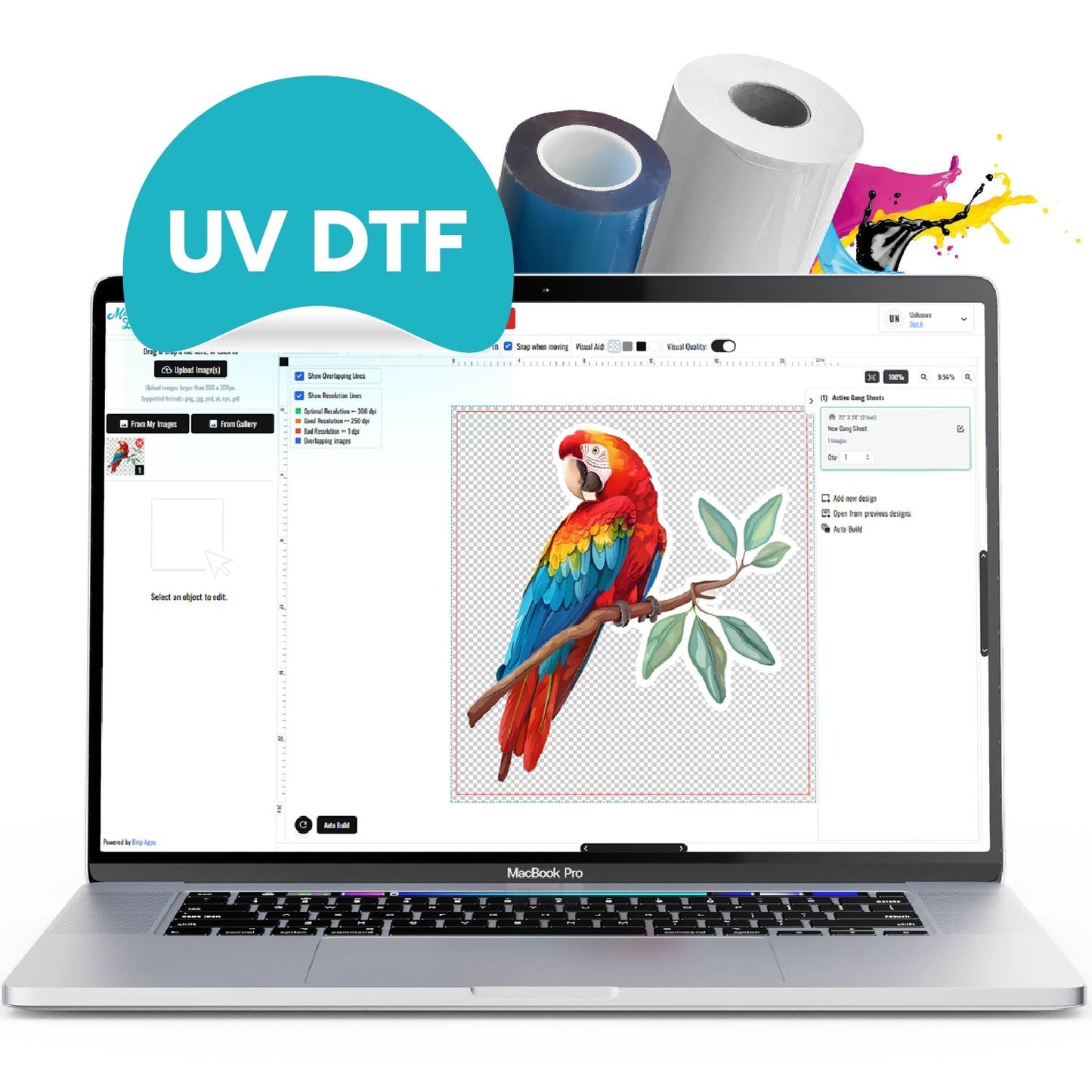 UV DTF Gang Sheet Builder